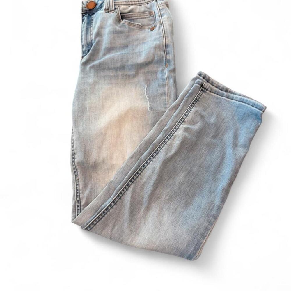 Democracy Absolution Light Wash Straight Leg Stretch Denim Jeans Size 8